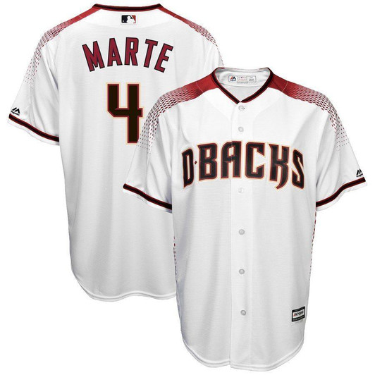 Ketel Marte Arizona Diamondbacks Majestic Home Cool Base Player Jersey White 2019