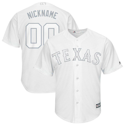 Texas Rangers Majestic 2019 Players Weekend Pick-A-Player Roster Jersey White 2019