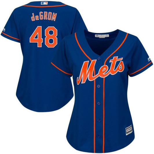 New York Mets Majestic Womens Cool Base Player Jersey Royal 2019