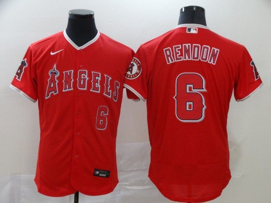 Los Angeles Angels Anthony Rendon #6 2020 Mlb Red Jersey