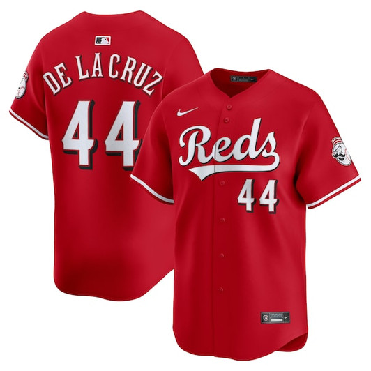 Men's Cincinnati Reds Elly De La Cruz Nike Red Alternate Limited Player Jersey