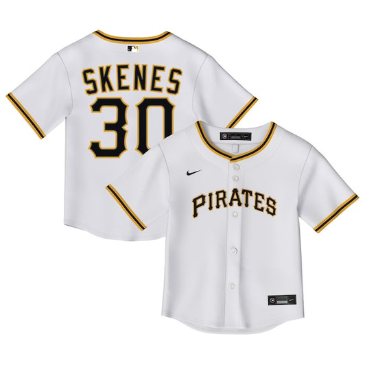 Toddler Pittsburgh Pirates Paul Skenes Nike White Home Replica 2.0 Player Jersey