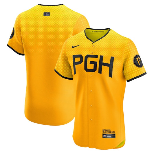 Men's Pittsburgh Pirates Nike Gold City Connect  Elite Jersey