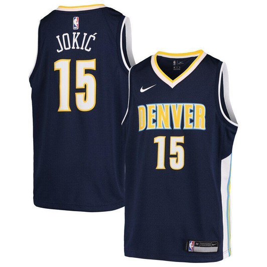 Nikola Jokic Denver Nuggets  Jersey Navy Icon Edition 2019