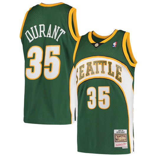 Kevin Durant Seattle SuperSonics Mitchell & Ness Hardwood Classics 2007-08 Swingman Jersey - Green