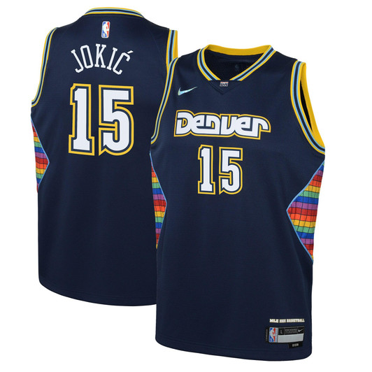 Nikola Jokic Denver Nuggets Nike Replica Replica Replica  2021/22 Swingman Jersey - City Edition - Navy