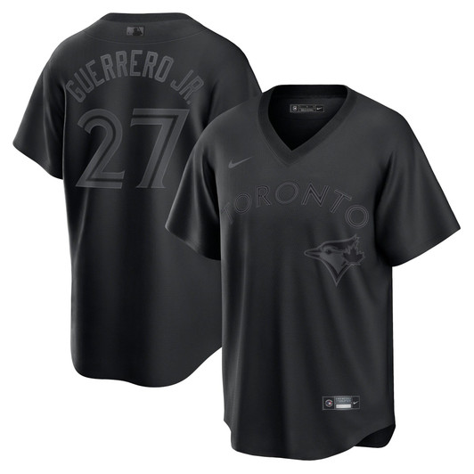 Vladimir Guerrero Jr. Toronto Blue Jays Nike Replica Replica Pitch Black Fashion Replica Player Jersey - Black
