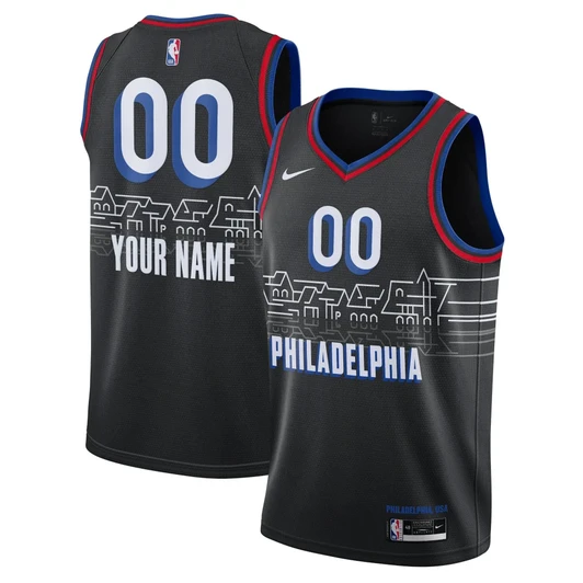 Philadelphia 76Ers Nike City Edition Swingman Jersey - Custom -  - 2020