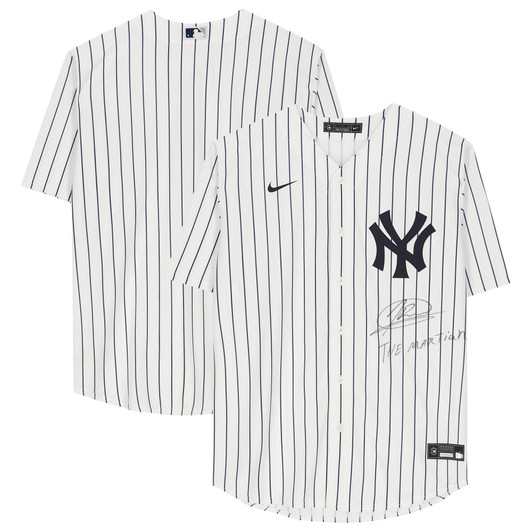 New York Yankees Fanatics  Autographed White Nike Replica Replica Replica Jersey with ''THE MARTIAN'' Inscription