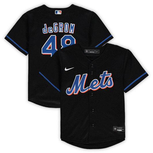 Jacob deGrom New York Mets Nike Replica Replica Toddler Alternate Replica Player Jersey - Black