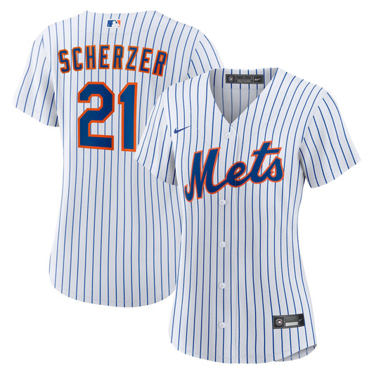 Max Scherzer New York Mets Nike Replica Replica Women's Home Replica Player Jersey - White