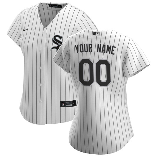 Chicago White Sox Nike Replica Replica Women's Home Replica Custom Jersey - White
