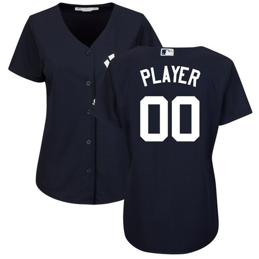 New York Yankees Majestic Womens Cool Base Alternate Jersey Jersey Navy 2021