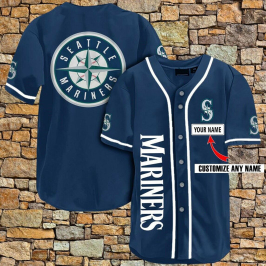 [Custom name] Seattle Mariners All Over Print Baseball Jersey for Fans