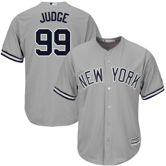 Aaron Judge New York Yankees Majestic Road Cool Base Player Jersey Gray 2019