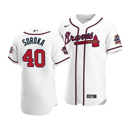 Atlanta Braves Mike Soroka #40 2021 Mlb All-Star Game Patch Home Jersey White