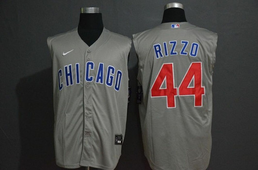 Chicago Cubs Anthony Rizzo 44 2020 Mlb Grey Jersey Model A18868