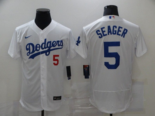 Los Angeles Dodgers Corey Seager #5 2020 Mlb White Jersey