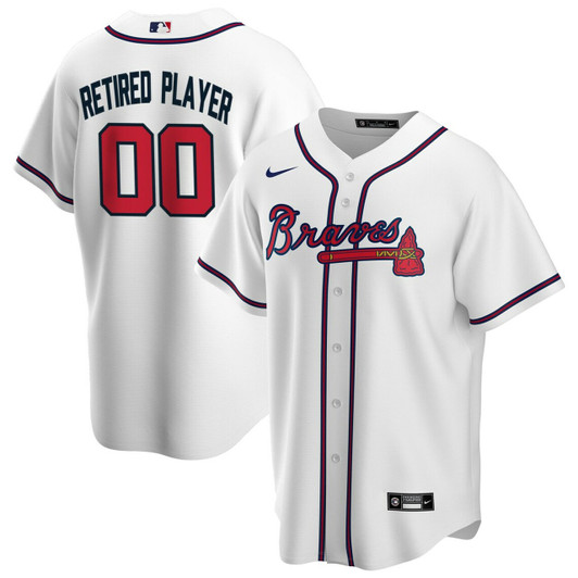 Men'S Atlanta Braves White Home Pick-A-Player Retired Roster Baseball Jersey Mlb Baseball Jersey893