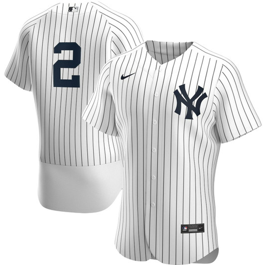 Men'S New York Yankees Derek Jeter White/Navy Home Player Baseball Jersey Mlb Baseball Jersey1140