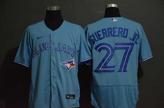 Vladimir Guerrero Jr #27 Toronto Blue Jays Light 2020 Mlb Blue Jersey