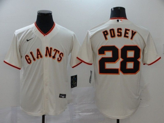 San Francisco Giants Buster Posey #28 2020 Mlb White Jersey
