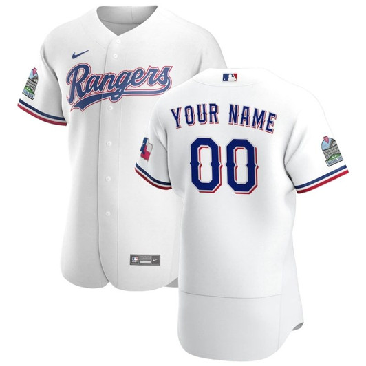 Texas Rangers Personalized 2020 Mlb White Jersey