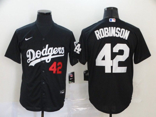 Los Angeles Dodgers Jackie Robinson #42 2020 Mlb Black Jersey