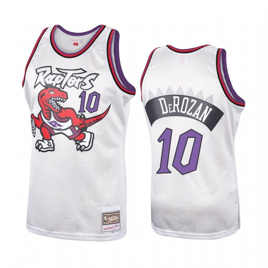 Toronto Raptors Demar Derozan Platinum Hardwood Classics Jersey #10