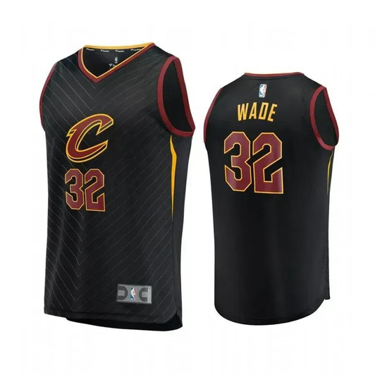 Men'S Cleveland Cavaliers Dean Wade Black Replica Jersey