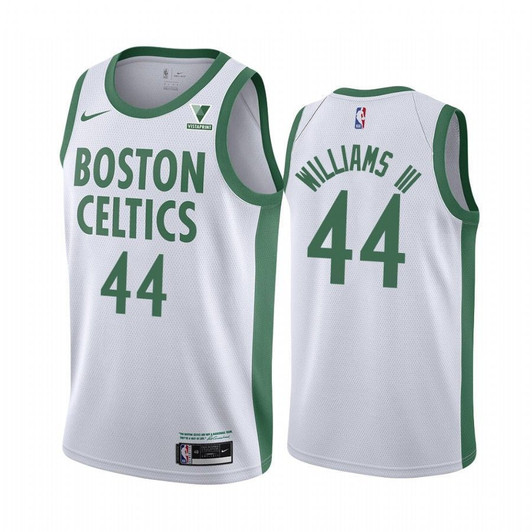 Boston Celtics Robert Williams Iii #44 White 2020-21 City Jersey Vistaprint Patch