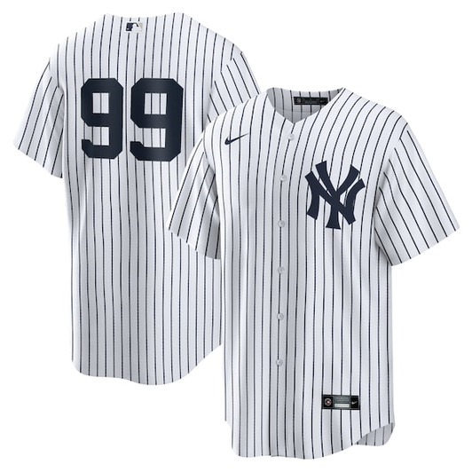 Men's New York Yankees Aaron Judge Nike White Home Replica Player Name Jersey