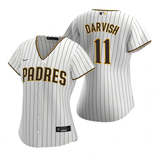 Womens San Diego Padres #11 Yu Darvish 2020 White Jersey Gift For Orioles Fans
