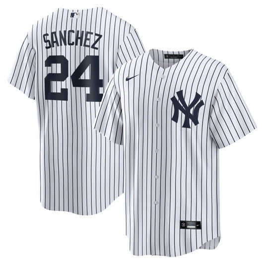 Gary Sanchez New York Yankees Nike Replica Replica Home Replica Player Name Jersey - White
