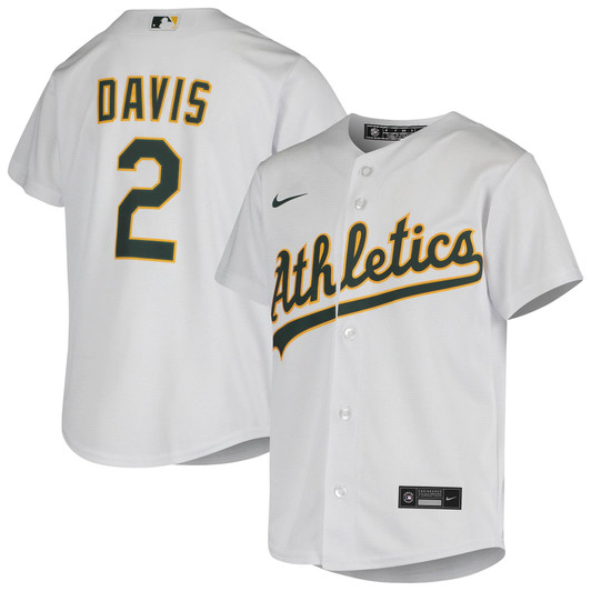 Khris Davis Oakland Athletics Nike Replica Replica  Home Jersey - White