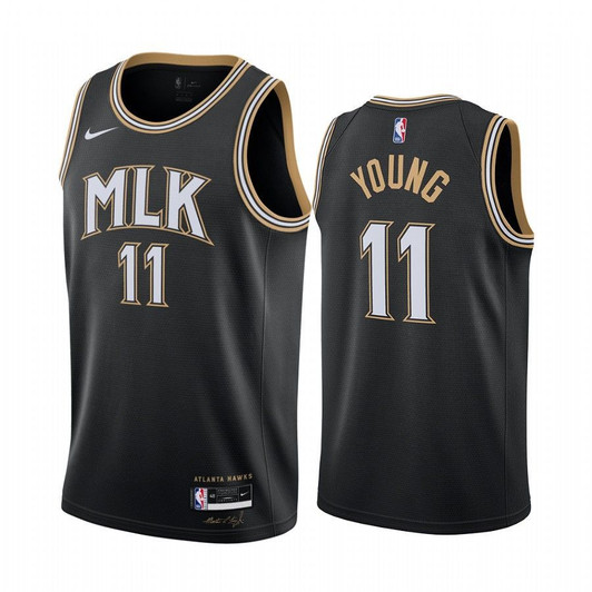 Trae Young Atlanta Hawks 2020-21 Young Mlk City Jersey Honor Dr. King