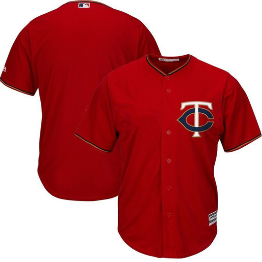 Minnesota Twins Majestic Official Cool Base Jersey Scarlet 2019