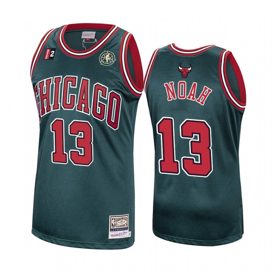 Chicago Bulls #13 Joakim Noah Green Hardwood Classics Men'S Jersey