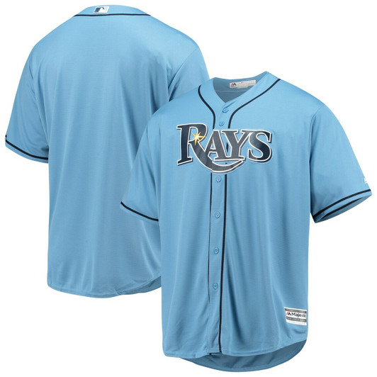 Men'S Tampa Bay Rays Majestic Light Blue Alternate Official Cool Base Baseball Jersey Mlb Baseball Jersey825