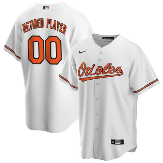 Men'S Baltimore Orioles White Home Pick-A-Player Retired Roster Baseball Jersey Mlb Baseball Jersey1003