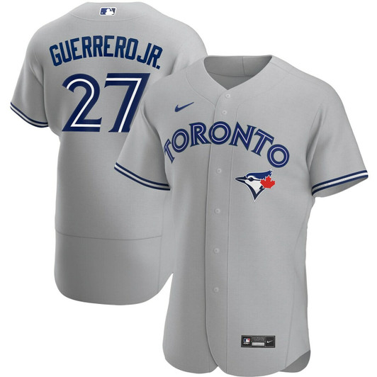 Men'S Toronto Blue Jays Vladimir Guerrero Jr. Gray Road Player Baseball Jersey Mlb Baseball Jersey1236