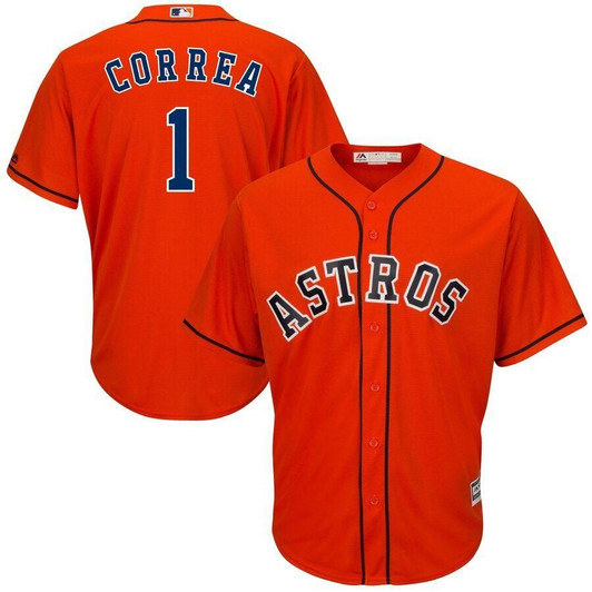 Carlos Correa Houston Astros Majestic Cool Base Player Jersey Orange 2019