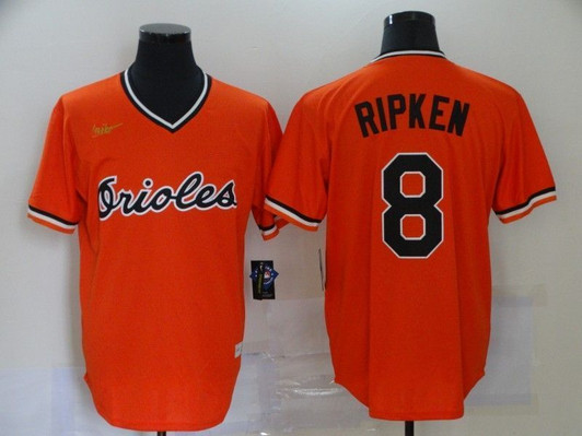 Baltimore Orioles Cal Ripken Jr #8 2020 Mlb Orange Jersey