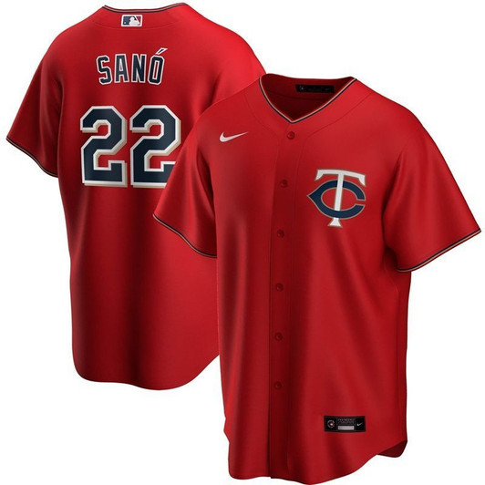 Minnesota Twins Miguel Sano #22 2020 Mlb Garnet Jersey
