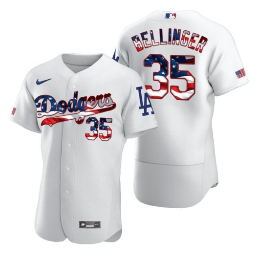 Los Angeles Dodgers Cody Bellinger #35 2020 Mlb White Jersey