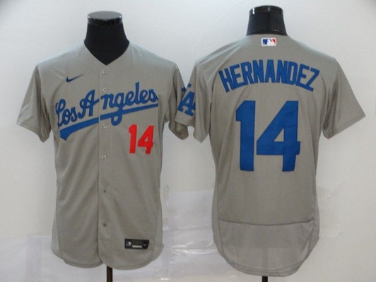 Los Angeles Dodgers Enrique Hernandez #14 2020 Mlb Grey Jersey