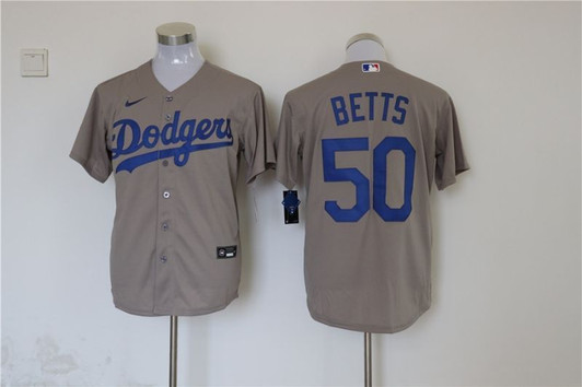 Los Angeles Dodgers Mookie Betts #50 2020 Mlb Grey Jersey