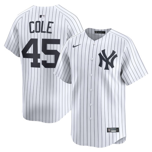 Men's New York Yankees Gerrit Cole Nike White Home Limited Player Jersey