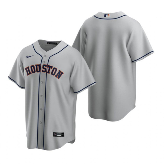Mens Houston Astros Mlb 2020 Road Gray Jersey Gift For Astros And Baseball Fans