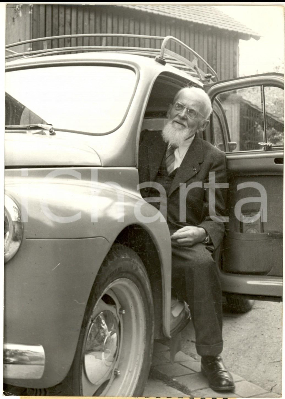 1959 SELESTAT Edmond ZIEGLER doyen d'age du Touring Club en voiture - Photo
